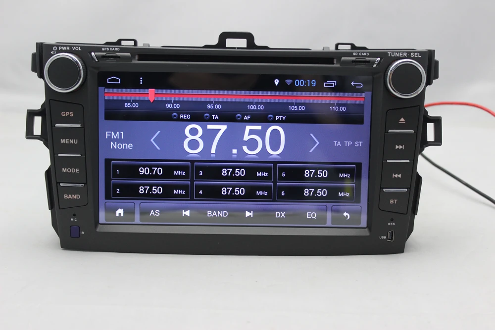 8 дюймовый Android 7 1 четырехъядерный 1024*600 подходит для TOYOTA COROLLA 2007 2008 2009 2010 2011 2012