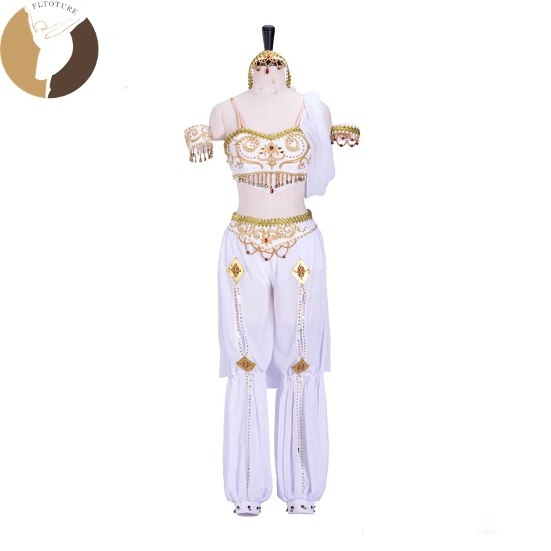 FLTOTURE AT1291 взрослый Профессиональный Балетный костюм La Bayadere белый/зеленый