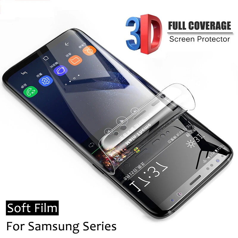 3D изогнутая Защитная пленка для Samsung Galaxy S9 S9Plus S8 S8Plus Note 8 S6 S7 Edge Plus мягкая защитная