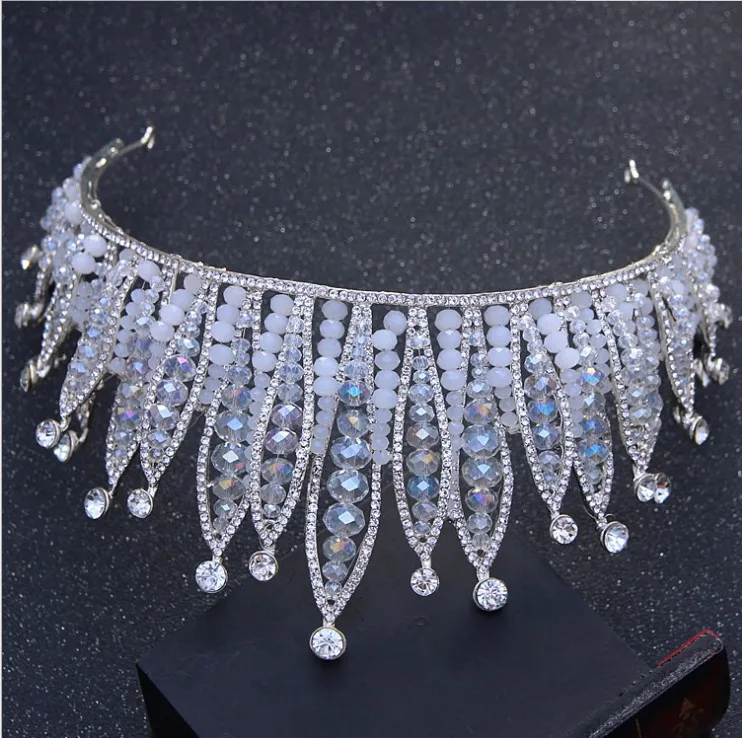 Marca de Alta-grade Grande Tiara Cristal Big Crown Joias Cabelo da Mulher Strass Casamento аксессуары для волос |