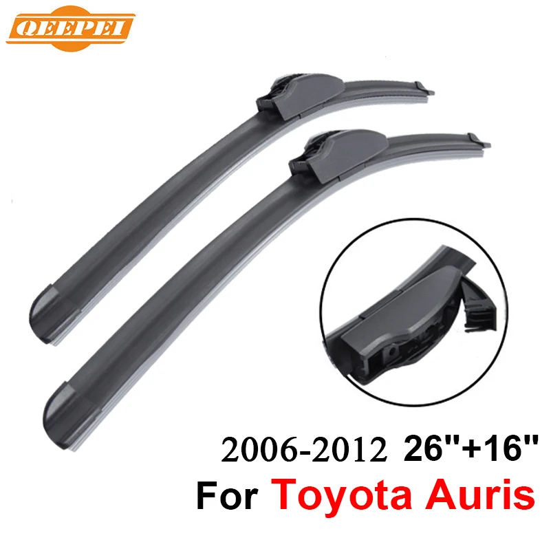 QEEPEI переднее и заднее лезвие стеклоочистителя Без Рычага для Toyota Auris 2006-2012