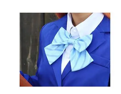 LJ BLUE Love Live костюмы для косплея Lovelive Kousaka Honoka Minami Kotori Ayase Eli Tojo Nozomi Nishikino Маки школьная форма - Цвет: LJ BLUE