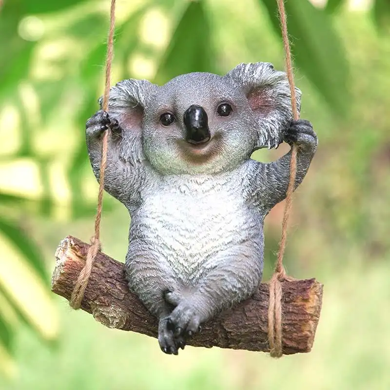Украшения для сада koala статуя панды скульптура в виде животных декоративная