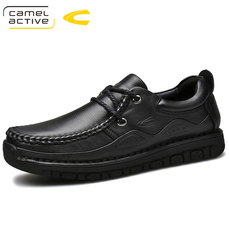 Camel Active New Men Casual Shoes Genuine Leather Lace-up Breathable Soft Autumn Flats Formal Plus Size | Обувь