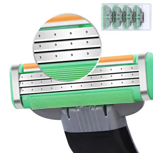 4 шт. 3 Лезвия для мужчин Fusion бритва бритья Триммер заправки картриджи