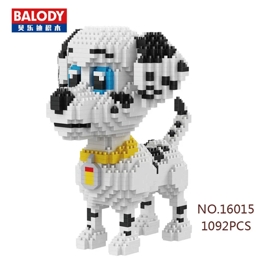 

Mini Cartoon Dog Block Set Brick Dachshund Jack Russell Schnauzer Husky Corgi Pet Kids Educational DIY Building Toy