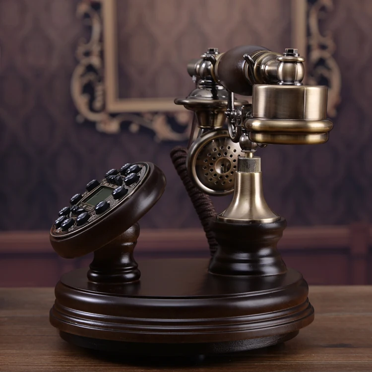 Старинный старинный стационарный телефон высокого качества домашний