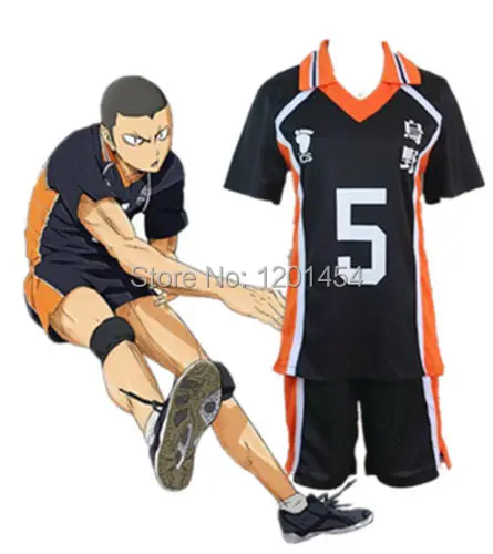 Haikyuu! Костюм для косплея Karasuno старшей школы волейбольный клуб Hinata Shyouyou спортивная