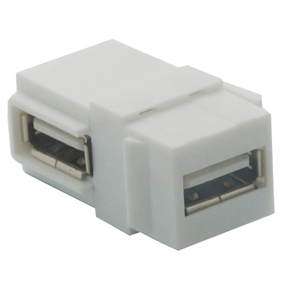 Разъем keystone USB 2 0 с угловой стороны|Удлинители электрические| |