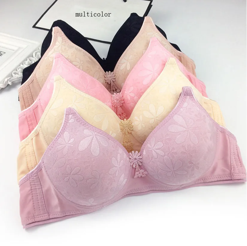 Бюстгальтер женский с чашками пуш-ап тонкий без косточек красивым рисунком |