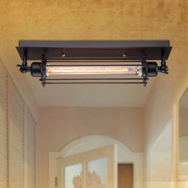 Лофт винтажный Американский промышленный потолочный светильник Эдисон лампа E27