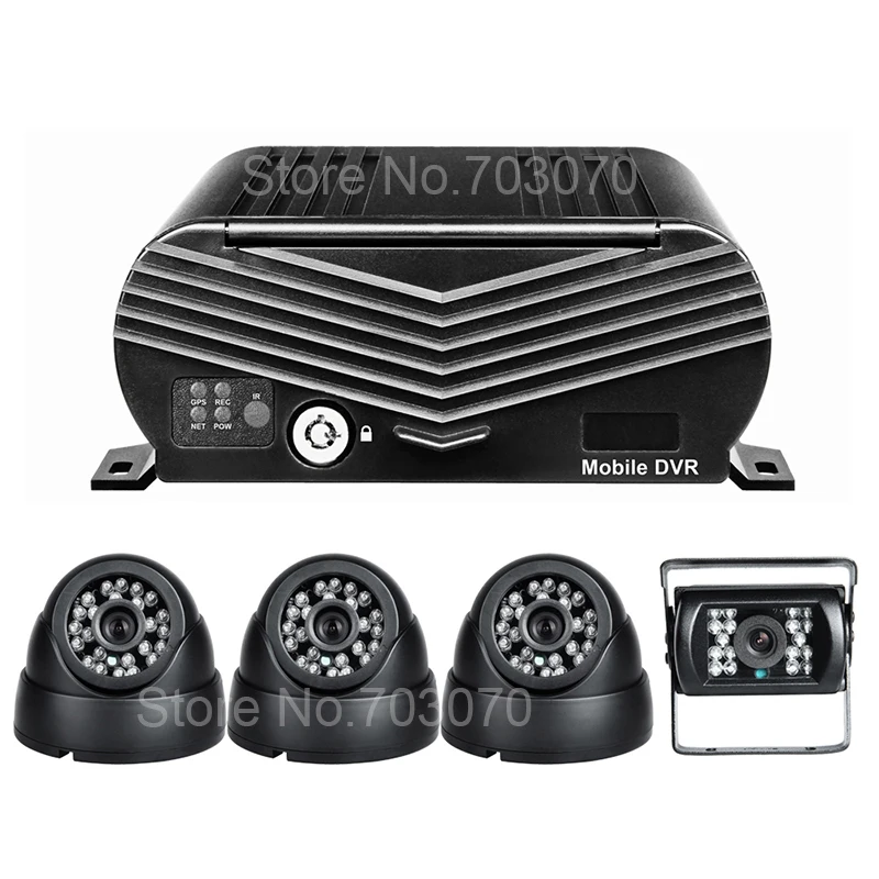 4CH HDD Мобильный DVR Автобус Dvr такси AHD GPS MDVR H.264 Автомобильная камера записанное