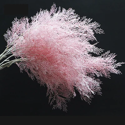 light pink A 3 шт./лот искусственный смог цветок Моделирование ветка пластик цветочный шелк разбивание травы DIY Свадебные украшения Холдинг домашний декор - Цвет: light pink A