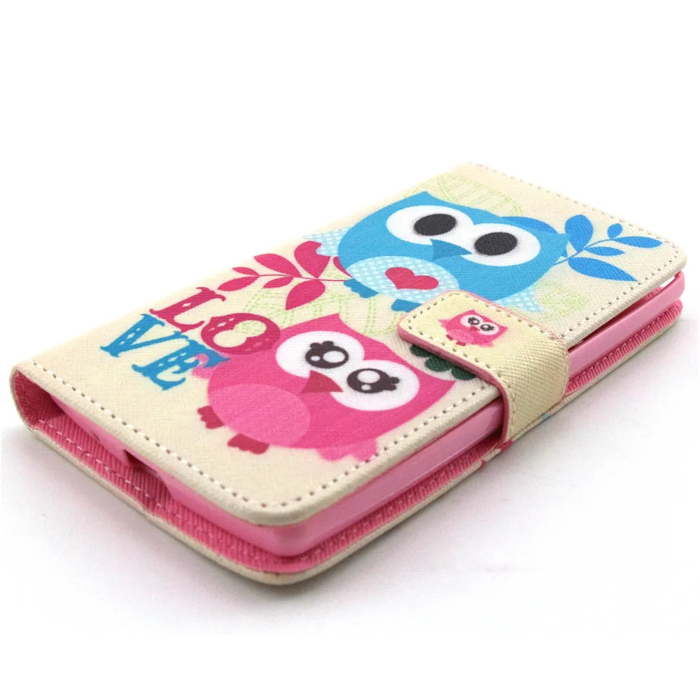 Милый ребенок Совы любовь Дизайн кожа флип Стенд кошелек чехол для LG G4C h525n/g4 мини