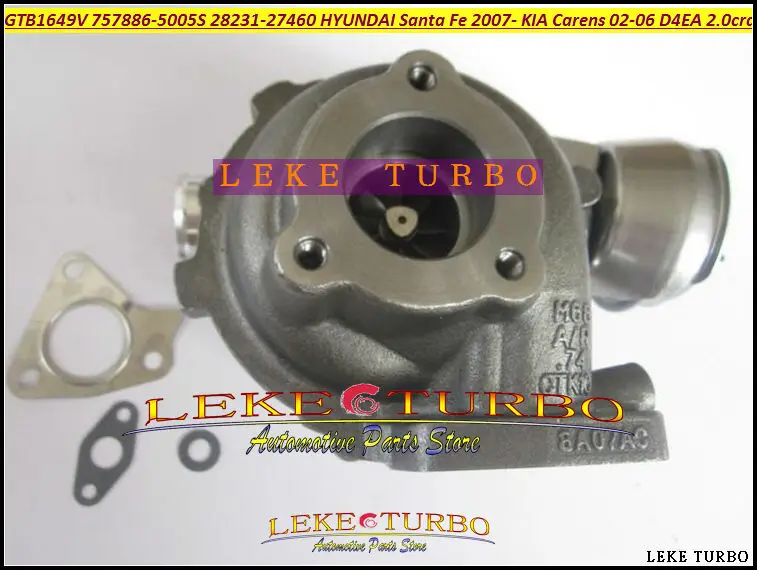 Бесплатная доставка GTB1649V 757886 757886-5005S 28231-27460 Турбокомпрессор для HYUNDAI Santa Fe 07- KIA Carens
