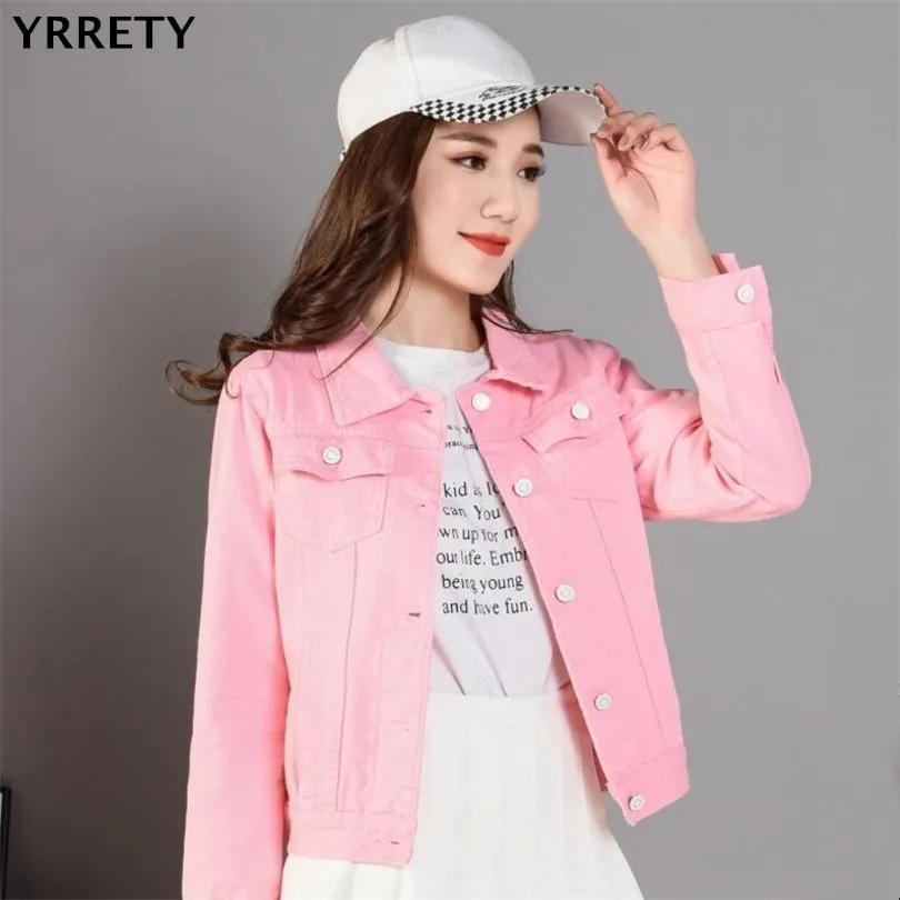YRRETY Женская куртка винтажная с длинным рукавом|Женские куртки| |