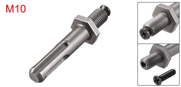 1pcs 68 x 17mm Uxcell 1 шт./3 шт. SDS Plus до 3/8 дюйма 1/2 дюйма резьба быстросменный сверлильный патрон адаптер шестигранный хвостовик для ударного драйвера - Цвет: 1pcs 68 x 17mm