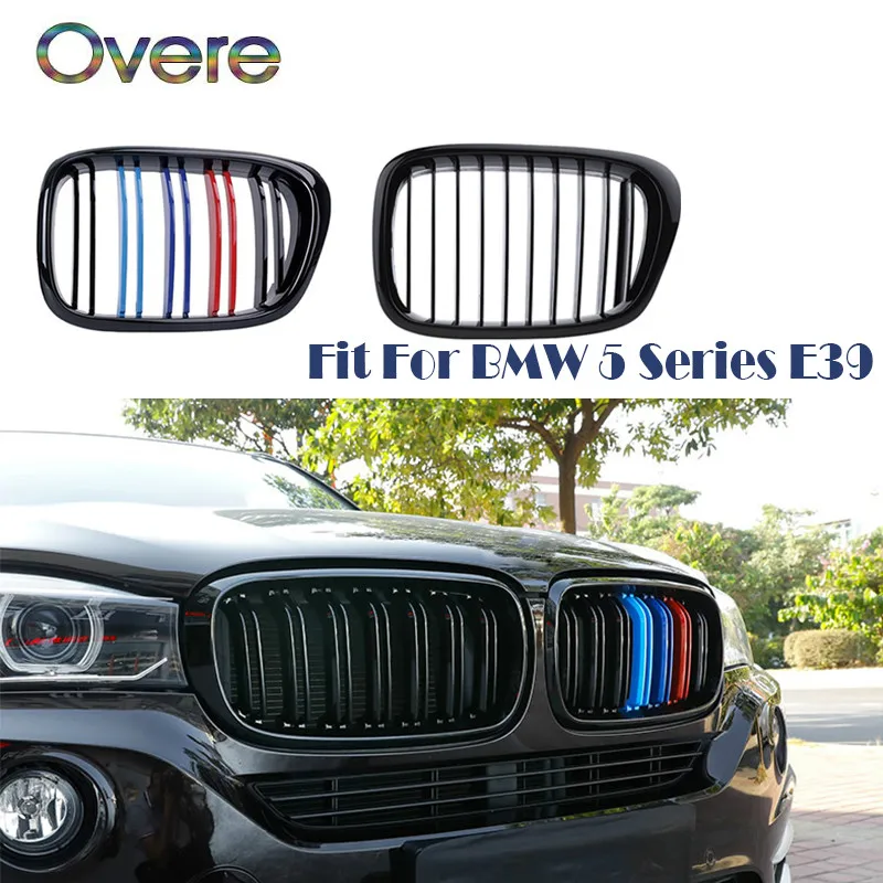 Автомобильные передние гоночные грили для BMW E39 5 серии 1995 1996 1997 1998 1999 2000 2001 2002 2003 2004