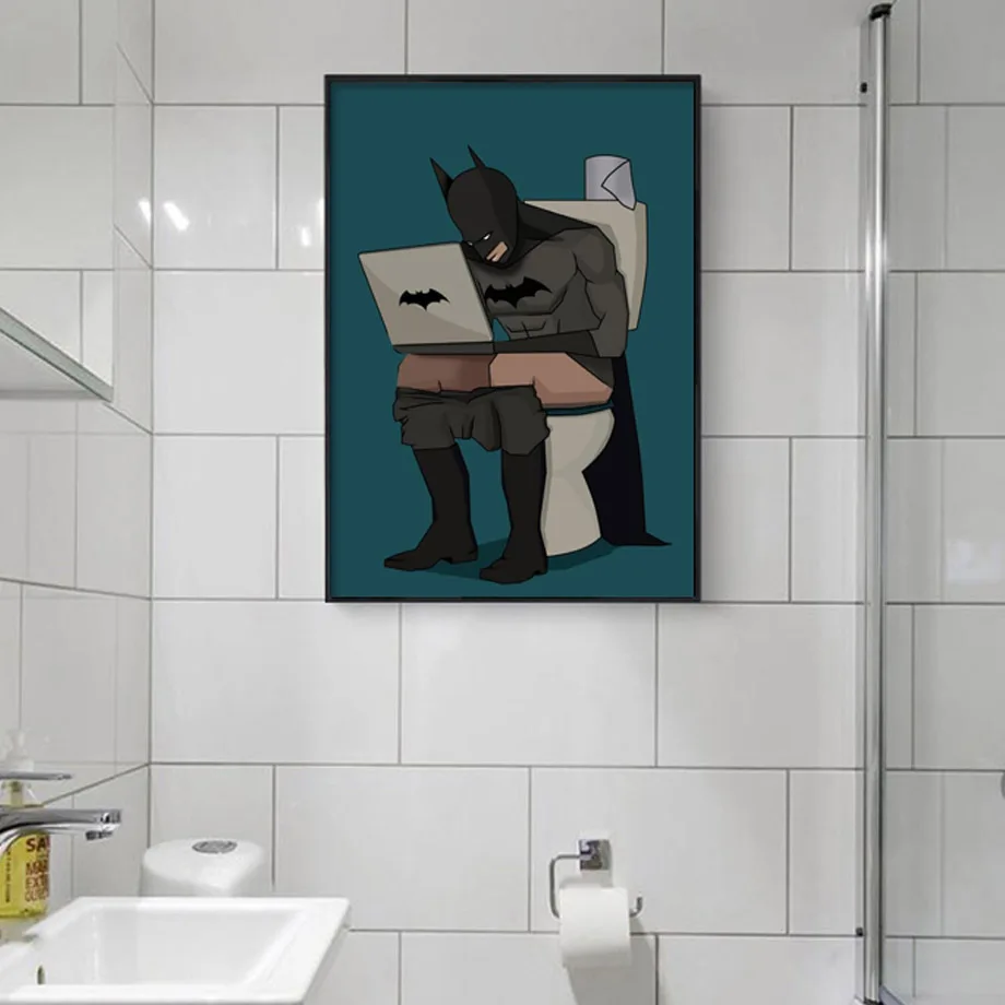 5D DIY Алмазная картина супергерой бетмен И Дедпул полная квадратная Алмазная мозаика Алмазная вышивка декор для ванной комнаты Y2261