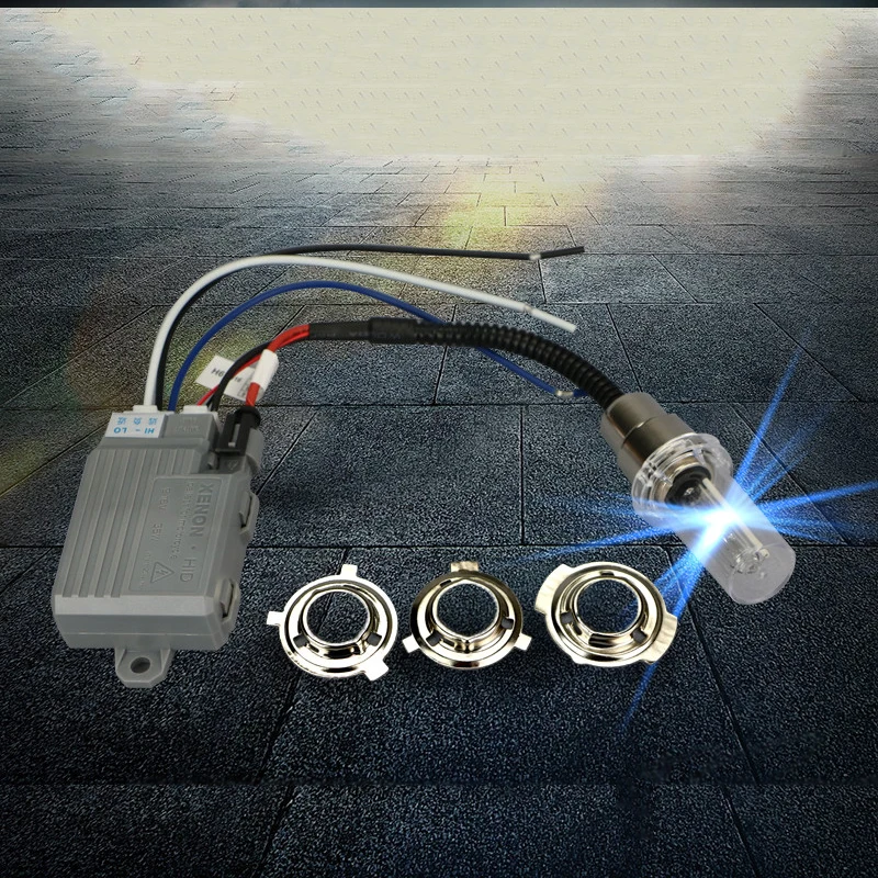 Комплект ксеноновых фар BAOBAO для мотоцикла 6000K универсальная балластная лампа