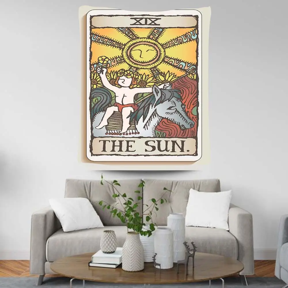

Tarot tapestry wall carpet decor tapiz indian wall tapestry tapijt muur hanged man bohemian home decor wall hanging