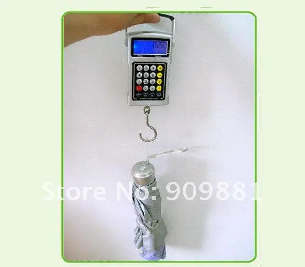 Портативные цифровые подвесные весы 50 кг 20 г ЖК дисплей электронные с крючком для