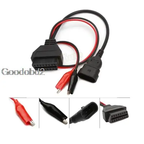 Для f iat 3 Pin Alfa Lancia к 16Pin OBD2 obd II разъем адаптера Авто кабель 3pin диагностический