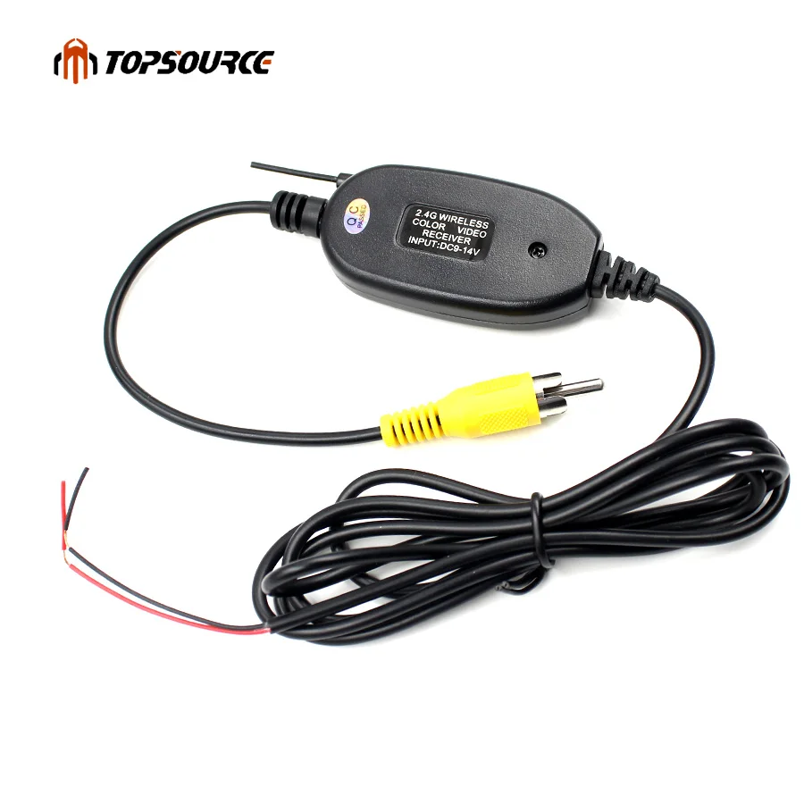 TOPSOURCE Беспроводной 2 4 ГГц RCA видео передатчик приемник комплект для автомобиля DVD