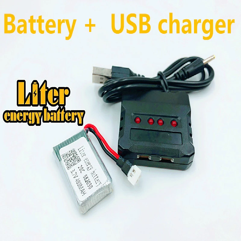 Аккумулятор 3,7 в 400 мА · ч 682030 20c Lipo для литий-полимерных аккумуляторов X11C принадлежности дистанционного управления самолетом 3,7 в 400 мА · ч 20C 3,7 в + зарядное устройство