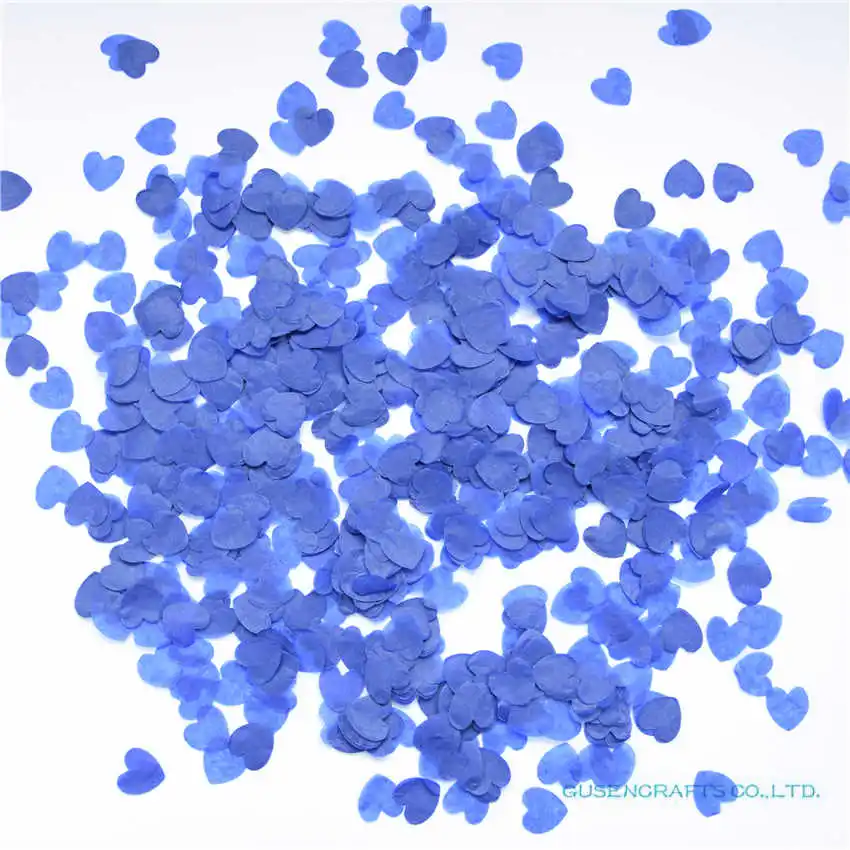 HC21 Royal Blue 25 мм 3000 шт. Многоцветный ткани бумага Искра Сердце Любовь Конфетти Свадебные украшения для стола на день рождения украшения наполнители для пиньяты - Цвет: HC21 Royal Blue