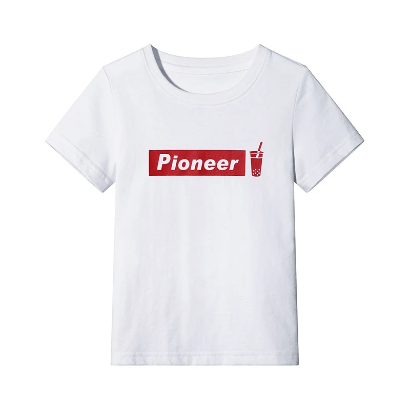 Pioneer kids/новая футболка с Короткими Рукавами Летняя принтом для мальчиков детская