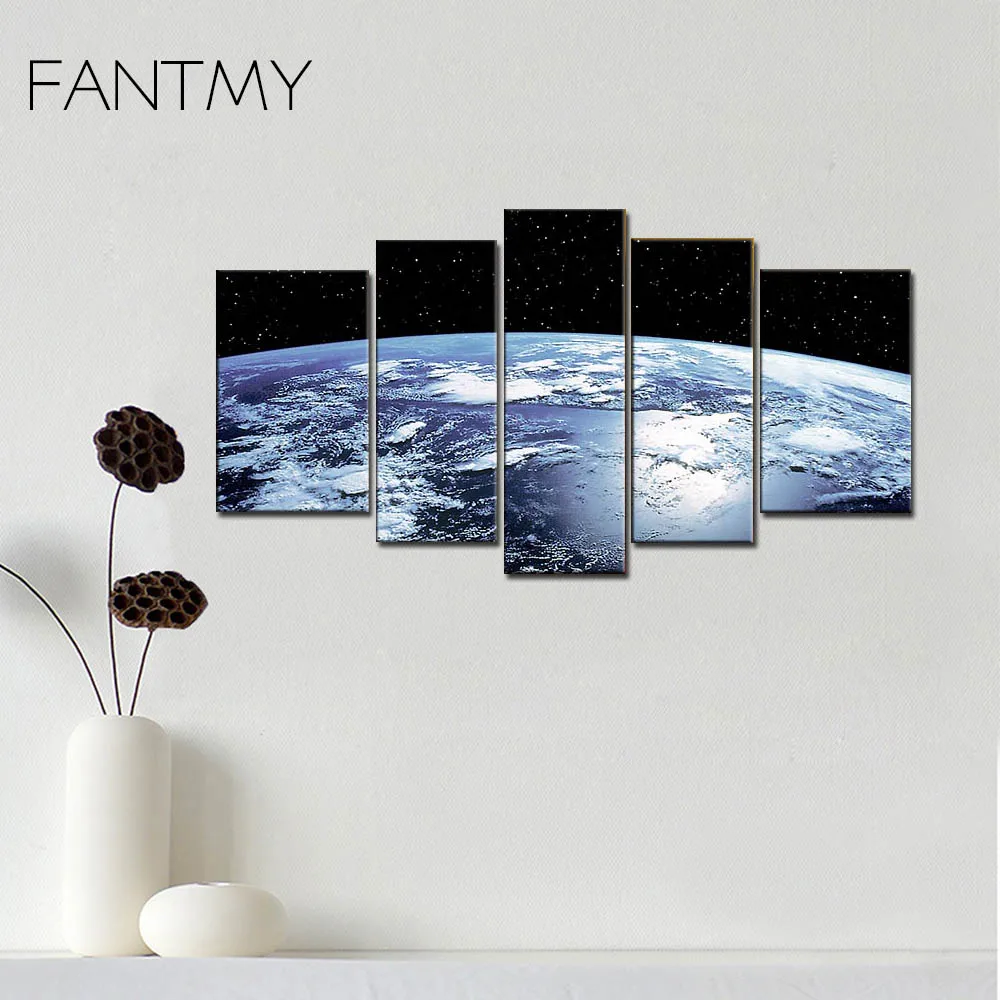 Fantmy Безрамное картину живопись по номерам Аннотация DIY Планета Земля картина