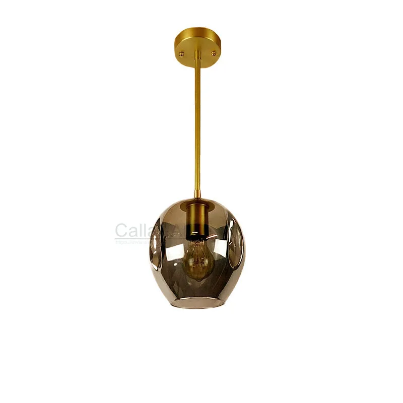 Brass Retro Guard Wire Cafe Loft Droplight Fixture Iron Cage Pendant Light Hanging Fitting Metal Frame copper Lamp decoration | Лампы и