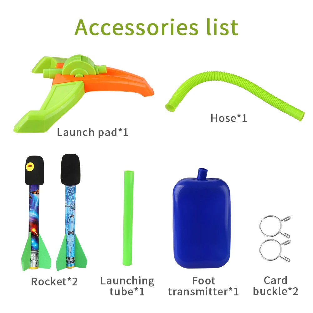 Jump Air Rocket Launcher Набор игрушечных ракетных пусковых комплектов модель ступенчатого