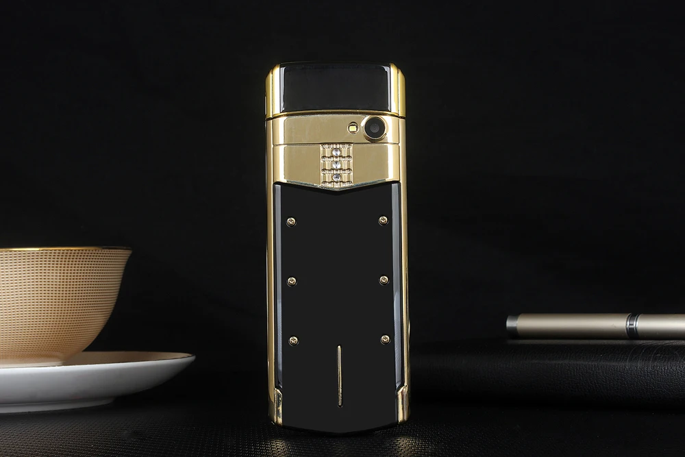 Роскошный Металлический фирменный телефон 2G GSM Специальный стиль бизнес слайдер тонкий крутой Мини карта телефон BT циферблат Вибрация анти потеря