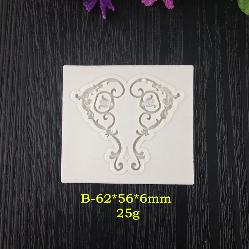 Различные сахарные торты Жидкая силиконовая форма ретро орнамент тотемного