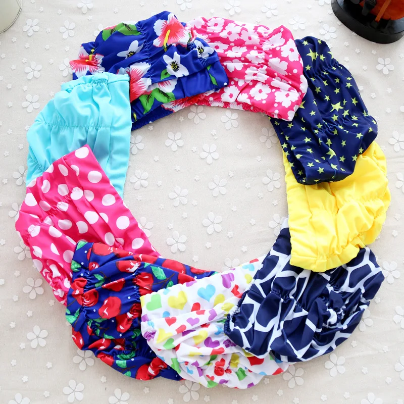 Одноцветное Для женщин Плавание ming Кепки для длинных волос Ruched бассейн шляпа