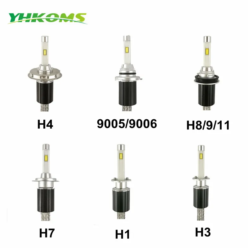 СВЕТОДИОДНЫЙ Автомобильный Фонарь YHKOMS H4 H7 H8 H9 H11 9005/HB3 9006/HB4 880/881/H27 H1 H3 9004 9007 H13 6000 К