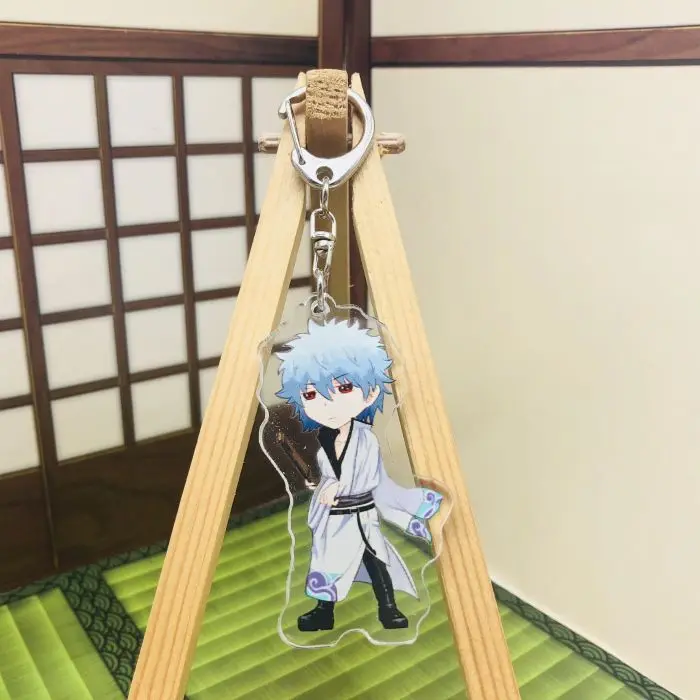Экшн фигурки GINTAMA аниме акрил Саката гинтоки кацура модель брелок кулон игрушки