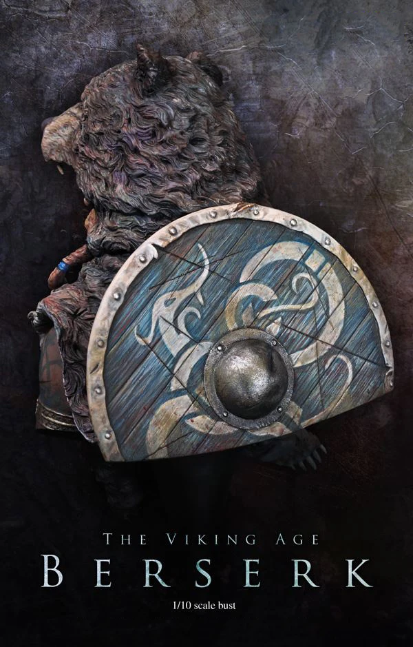 Неокрашенный бюст из смолы в масштабе 1/10 коллекционный Berserk викингов|Наборы для