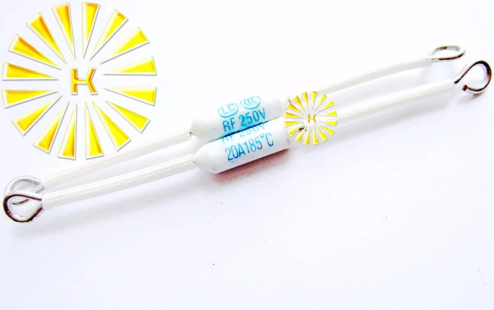 

FREE SHIPPING 20PCS x RF250V 20A 185 degree Thermal Cutoff RF 250V Ceramic Temperature Fuse For Electric Rice Cooker