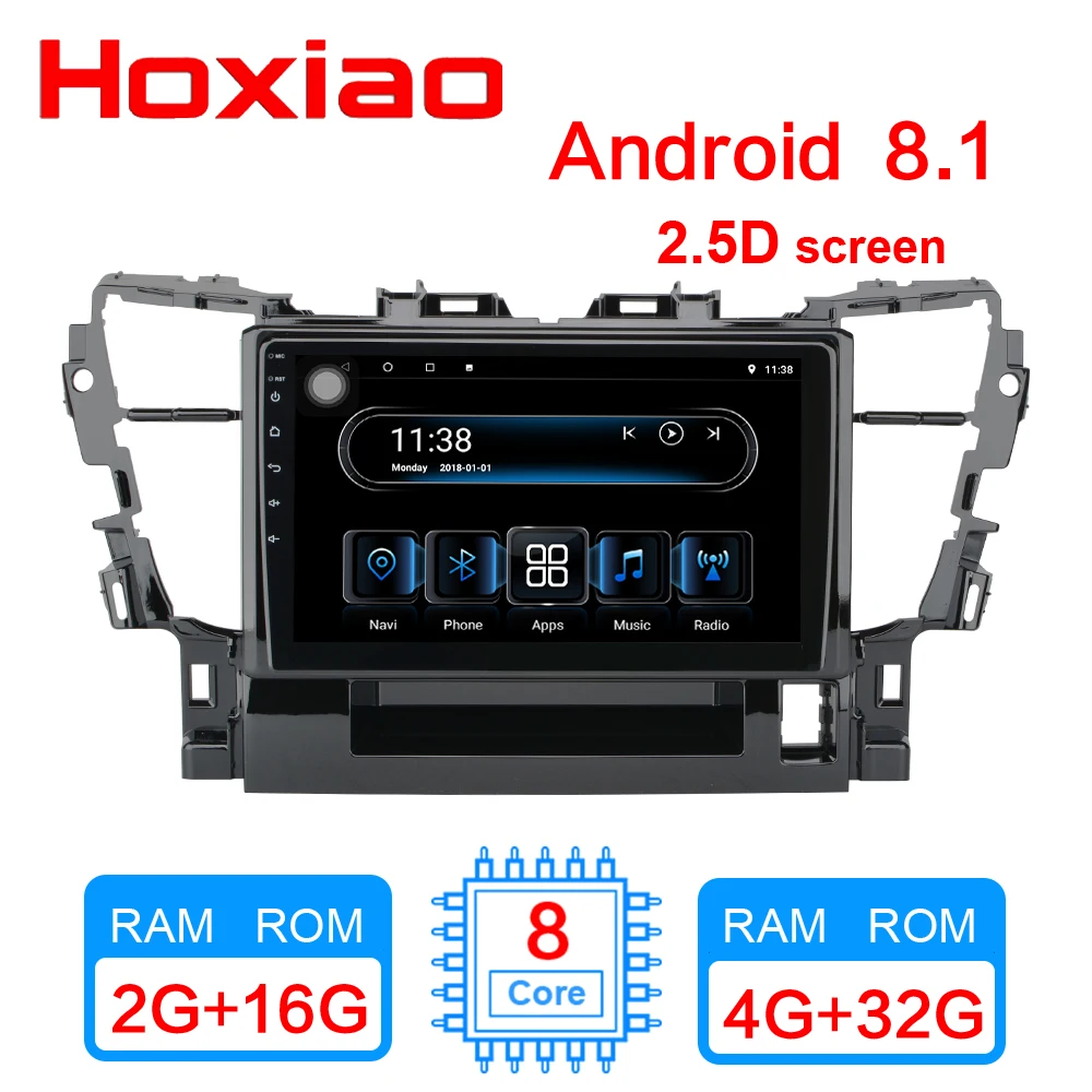 4G + 32G Android 8 1 автомобильный Радио мультимедийный видео плеер навигация GPS для Toyota