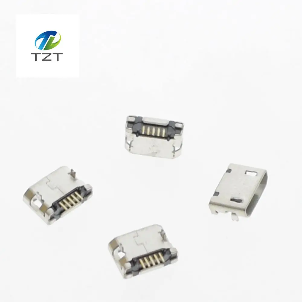 50 шт. Micro USB 5P 5 контактный разъем хвостовой для зарядки DIP|dip socket|jack micro usbjack usb |