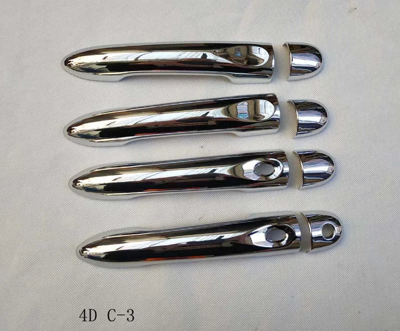 4DC3 Для Renault Megane iii 3 2009 2010 2011 2012 2013 АБС-пластик хромированные дверные ручки крышки аксессуары - Цвет: 4DC3
