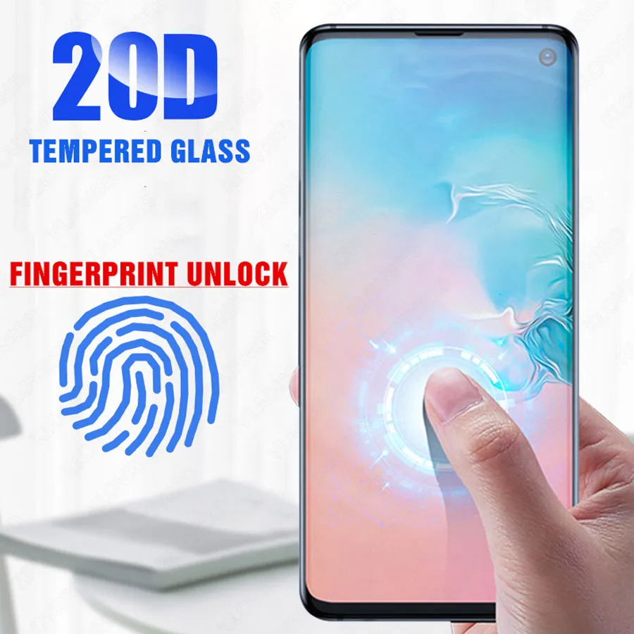20D Full Cover Tempered Glass For Samsung Galaxy S10 S10E S8 S9 Plus Note 9 8 S7 Edge A9 A8 2018 Screen Protector Film | Мобильные