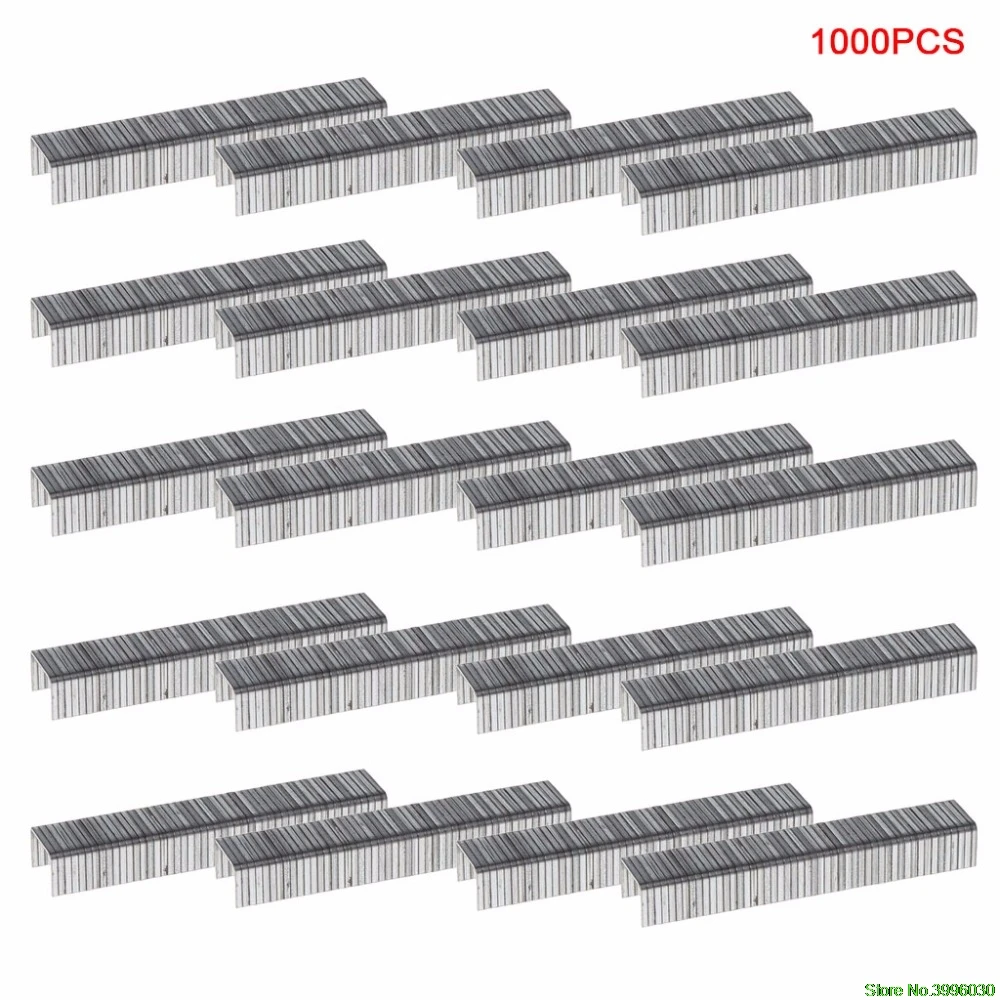 1000 шт. U/дверь/Т образный скобы 10,1x2 мм гвозди для штапеля степлер-пистолет