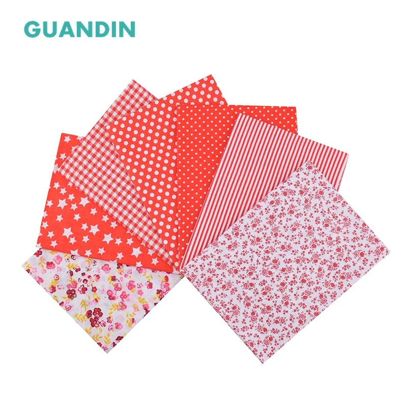 Тонкая хлопчатобумажная ткань GUANDIN однотонная Лоскутная Ткань низкой плотности