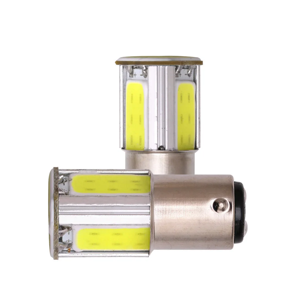 BRIDAY p21w bay15d ba15s P21/5 Вт 1156 1157 led COB 12 v автоматический стоп-сигнал белый красный