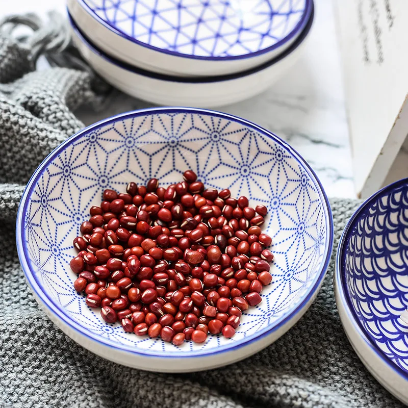 Подглазурь в японском стиле ручная роспись Искусственное искусство салата | Дом