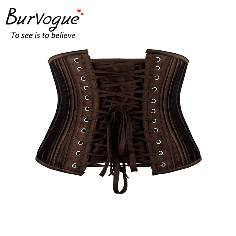 Женский корсет Burvogue утягивающий Талию из атласа корсет|corset bustier|corset underbuststeel boned